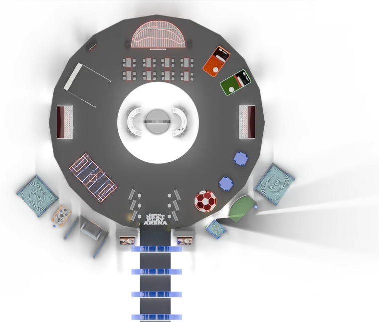 Planta radial alrededor del logo